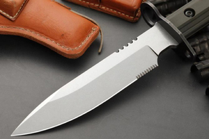 Cuchillo Bowie Dragon Tooth de Acero Inoxidable 3CR13 con Hoja Recta de 20cm y 4.5mm de Grosor, Mango G10, para Camping y Actividades al Aire Libre, OEM - Product Image 2