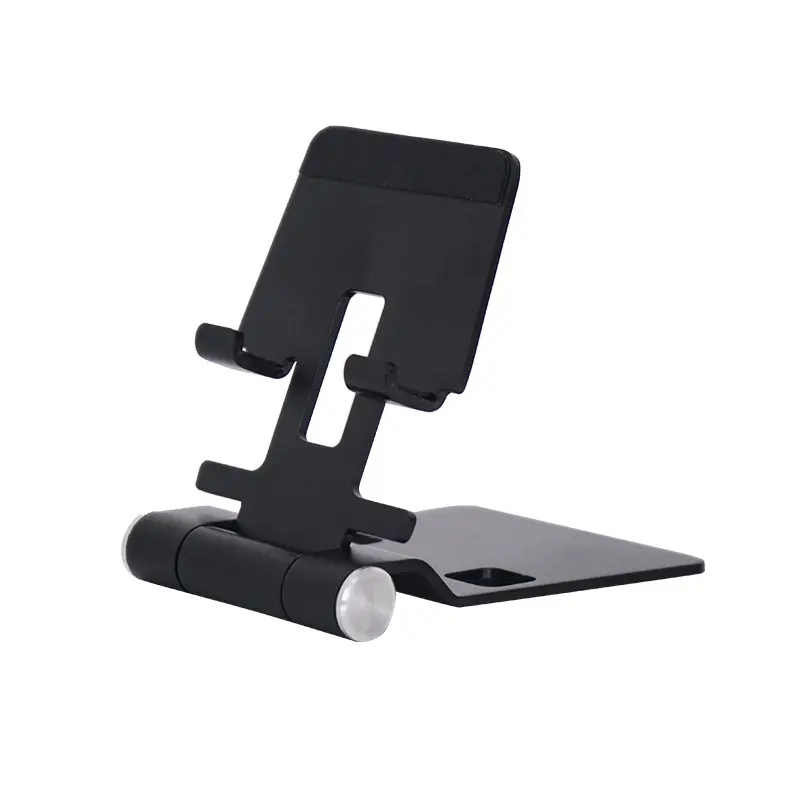 Soporte plegable de escritorio para tableta de teléfono móvil hecho de material de aleación de aluminio