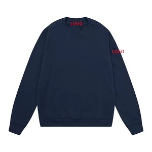 <span class=keywords><strong>Sweat</strong></span>-shirt à manches longues couleur pierre classique avec badge au col pour hommes et femmes, style transfrontalier identique pour les couples insulaires - Product Image 3