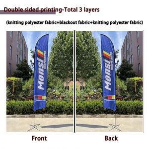 ธงขนนกแบบพกพา ธงชายหาดแบบเปิดได้ ธงแบบมีดจับ ธงขนาดใหญ่ ลดราคา - Product Image 3