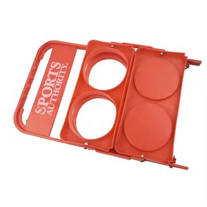Porte-bouteilles de bière et de vin réutilisable rouge, pliable, avec poignée, pour 4/6 bouteilles, idéal pour la Russie, Krusovice, <span class=keywords><strong>Peroni</strong></span> - Product Image 4