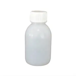 Hot Sale Wholesale 100ml Pe White Oral Liquid Medicine Bottle Cough Syrup With Safety Cap