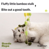 Jouet en peluche écologique de haute qualité pour chatons, baguette de chat Zhejiang avec herbe à chat pour l'auto-entretenissement et la réduction du stress