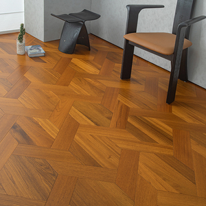 Parquet de Teca Multicapa Resistente a las Manchas y a las Polillas, Grado ABCD, 20mm 18mm 14mm, Diseño Victoriano, con Sistema T&G, para el Hogar - Product Image 2