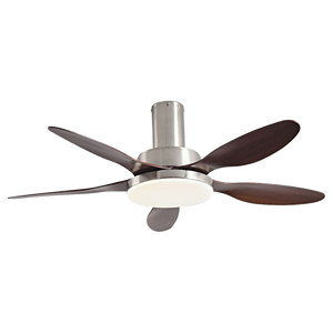 Moteur BLDC réversible, ventilateurs de plafond argentés avec lumières et télécommande pour chambre à coucher, ventilateur moderne avec 3CCT, intensité variable, vente en gros - Product Image 1