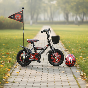 <span class=keywords><strong>Bicicleta</strong></span> Infantil de Spider-Man de 12/<span class=keywords><strong>14</strong></span>/16 Pulgadas, <span class=keywords><strong>Bicicleta</strong></span> Unisex para Niños y Niñas con Ruedas de Entrenamiento y Casco, <span class=keywords><strong>Bicicleta</strong></span> Infantil Segura - Product Image 3