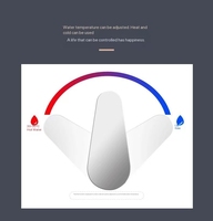 Robinet de lavabo de salle de bain moderne à poignée unique chaud et froid avec noyau en céramique monté sur le plan de travail en acier inoxydable gris canon