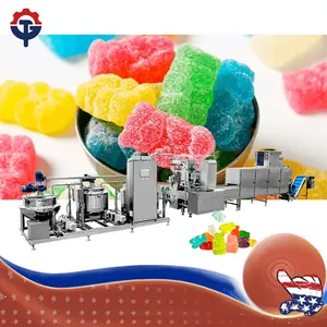 Special price fully automatic jam sandwich gummy candy production line equipment