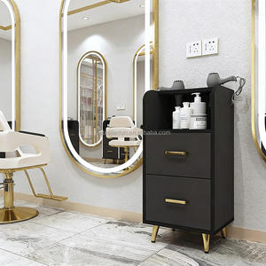 Carrito de Peluquería de 2 Niveles con Soporte para Herramientas Calientes para Salón de Belleza - Product Image 1