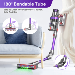 Aspirateur balai sans fil RTS S702, aspiration puissante de 37 kPa, autonomie de 90 minutes, moteur BLDC 570 W, aspirateur à main pour poils d'animaux, certifié CE/<span class=keywords><strong>GS</strong></span> - Product Image 3