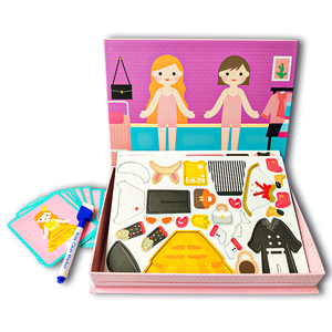 Nước bức tranh cuốn sách nghệ thuật trường hợp THẺ <span class=keywords><strong>FLASH</strong></span> cho trẻ em giáo dục cô gái ăn mặc Trò chơi đồ chơi mầm non tùy chỉnh bận rộn cuốn sách yên tĩnh cuốn sách - Product Image 1