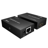 Prolongateur HDMI 1080p sur Cat5e 50m, émetteur et récepteur HDMI MT-VIKI + adaptateur secteur