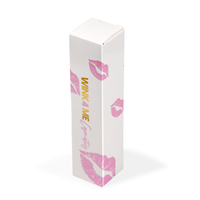 Caja de Embalaje de Papel de Arte con Logotipo Personalizado para Crema de Belleza, Caja de Embalaje Cosmético para Brillo Labial