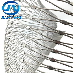 Transparansi tinggi jala tali kawat baja tahan karat dibuat sesuai pesanan untuk perlindungan keselamatan - Product Image 2