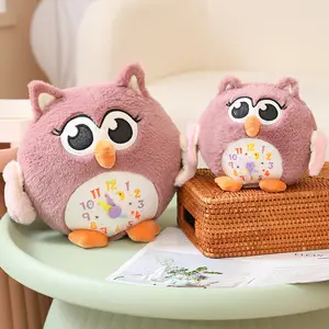 Vente d'usine en gros duo le hibou en peluche peluche peluche peluche poupée bébé poupées de confort personnalisé duolingo peluche