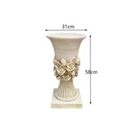RF Garden Statue Cement Fiberglass Rubber Planter Mold Home Decoration Fiberglass Silicone Concrete Flower Pot Moulds for Sale