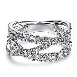 Elegante Anello a Spirale con Zirconi, Design a Linee Intrecciate, Gioiello Minimalista da Donna, per Uso Quotidiano, Regalo Chic - Product Image 6