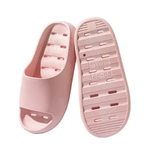 Indoor sandals wholesale women slippers and shoes Shower men's bathroom slippers drain holes non-slip flip flops