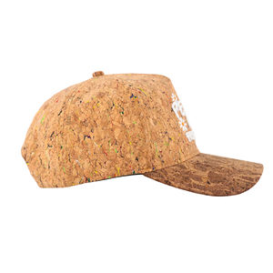 Gorra de Béisbol Tcap China de 5 Paneles, Tela de Corcho Natural, Bordado, Productos Ecológicos - Product Image 4