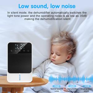 Déshumidificateur Électrique Portable Mini <span class=keywords><strong>pour</strong></span> Chambre à Coucher, Ultra Silencieux, Écran Tactile LCD, Arrêt Automatique, Idéal <span class=keywords><strong>pour</strong></span> la <span class=keywords><strong>Maison</strong></span> et les Véhicules Récréatifs (VR) - Modèle OEM d'Usine - Product Image 3