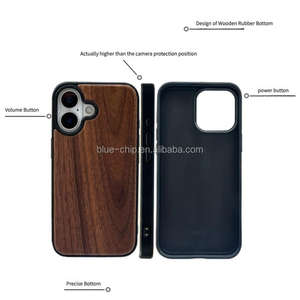 Vente en gros de produits de luxe de qualité supérieure incassables, étui rigide en bois pour téléphone portable par sublimation pour hommes pour <span class=keywords><strong>Iphone</strong></span> - Product Image 2