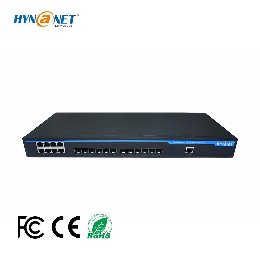 8 1G RJ45 +12 10G SFP Ports Layer3 Managed Ethernet Switch 19' Full Managed Hub WiFi6 WiFi7 and Compatible with Hikvision · image 1