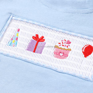 Abbigliamento <span class=keywords><strong>per</strong></span> Bambini Smock all'Ingrosso, <span class=keywords><strong>Vestiti</strong></span> con Ricamo a Torta <span class=keywords><strong>per</strong></span> Compleanno, Outfit <span class=keywords><strong>Estivi</strong></span> <span class=keywords><strong>per</strong></span> Bambini e Ragazzi - Product Image 2