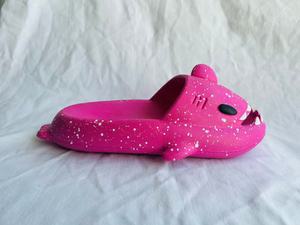 H008 Pantofole con stampa animalier rosso rosa, fodera in peluche EVA, punta aperta, per tutte le stagioni, scarpe da donna, taglia 36 37 38 39 - Product Image 5