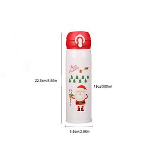 Wholesale Customized Christmas Gift Double Wall Vacuum Thermos School Business Office Stainless Steel Water Bottle - Product Image 4