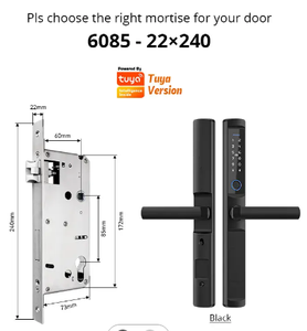 Weatherproof, Wi-Fi-enabled Smart Aluminum Electronic Fingerprint <b>Lock</b> Suitable for Outdoor Aluminum Doors - Product Image 4