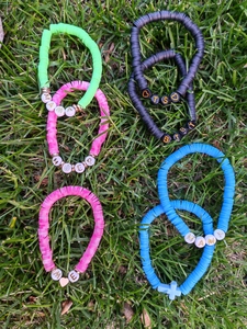 Promotion DIY Coloré Polymère Argile Perles Bracelets À La Main Élasticité MAMA Enseignant Mots Perlé Bracelets pour Femmes Bijoux - Product Image 2