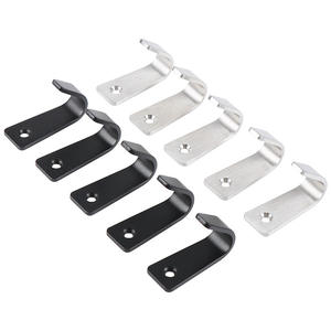 Crochet mural auto-adhésif simple en acier inoxydable 304 brossé noir, style moderne et épuré, pour salle de bain, cuisine, toilettes, ou derrière la porte - Product Image 4