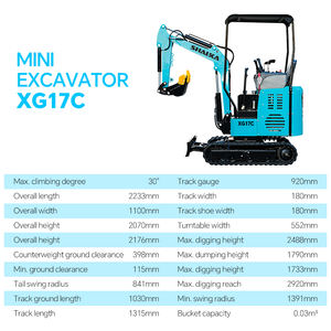 Ücretsiz kargo 1.7 Ton Mini Laidong motor ekskavatör hidrolik paletli mikro ekskavatör ile EPA/CE motor - Product Image 5