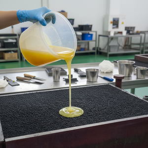 Adhésif haute température pour la fabrication de tapis en caoutchouc, adhère au <span class=keywords><strong>bois</strong></span> et à l'élastomère PU, anti-vibrations, spécifications et emballage personnalisés - Product Image 5