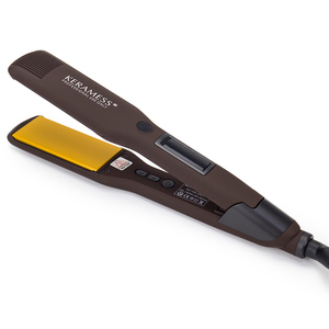 Plancha de pelo de placa de titanio, soporte para tratamiento de queratina, plancha plana recta - Product Image 3