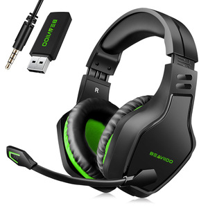 BEAVIOO HW01 ชุดหูฟังสำหรับเล่นเกมไร้สายพร้อมไมโครโฟนตัดเสียงรบกวนแบบถอดได้, 2.4G + บลูทูธ 5.0, ดองเกิล USB-C สำหรับพีซี, PS5, เอกซ์บอกซ์ - Product Image 2