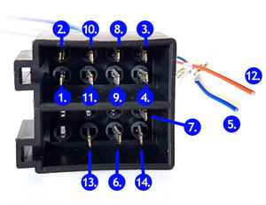 Adaptateur de harnais ISO Podofo 16 broches pour connexion d'alimentation, kit d'installation professionnel pour autoradio - Product Image 4