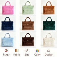 Bolso Minimalista de Terciopelo para Portátil, Funda Protectora Acolchada para Portátil, para Oficina, Escuela, Viajes, Personalizable OEM ODM