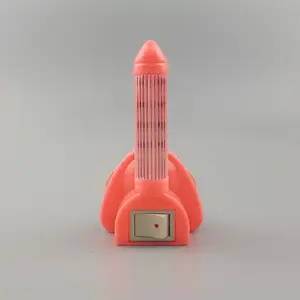 Luce Notturna LED A56 Guangli 0.6W Stile Razzo, Controllo a Interruttore, Blu/Bianco/Rosso, 20000 Ore di Durata, per Uso Interno Bambini - Product Image 2