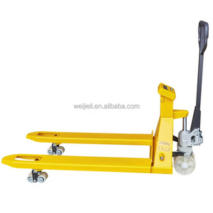 Manual Pallet <strong>Lift</strong> <strong>Truck</strong> 3 Ton Hand-pushed Hydraulic Jack with Electronic Scale Accurate Weighing Material Handling Tools - Product Image 1