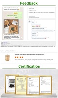 Boîte de rangement en bois écologique personnalisée en gros pour les cadeaux étui à bijoux populaire pour boucles d'oreilles et bagues