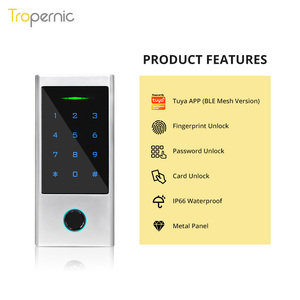 Thông minh khóa sinh trắc học mã IP66 không dây RFID thẻ cerradura inteligente Wifi tuya vân tay thông minh kiểm soát truy cập hệ thống - Product Image 3