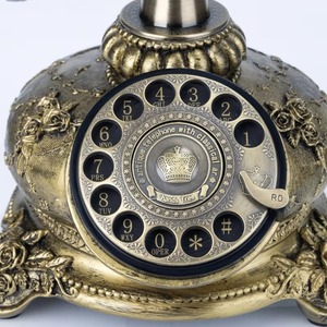 Téléphone rétro à l'ancienne, design créatif, téléphone antique européen pour bureau, chambre d'hôtel, ligne <span class=keywords><strong>fixe</strong></span>, Europe, États-Unis - Product Image 2