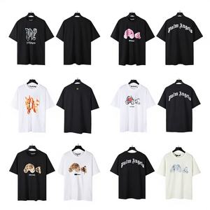 T-shirt Unisex Palm Angels Broken Bear Cartoon, Vestibilità Larga, Manica Corta, Primavera Estate, per Coppie, Puro Cotone 240g - Vendita all'Ingrosso Transfrontaliera - Product Image 2