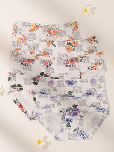 IBGUH Logo personalizzato stampa OEM antibatterico puro <span class=keywords><strong>cotone</strong></span> biancheria intima da <span class=keywords><strong>donna</strong></span> a vita media mutandine <span class=keywords><strong>slip</strong></span> da <span class=keywords><strong>donna</strong></span> - Product Image 5