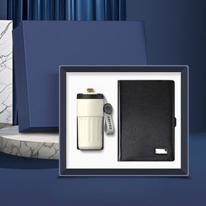 Enterprise Business Gift Box 3-in-1 <b>Customized</b> UV Printed Handmade Paper Notebook + Coffee <b>Cup</b> + Pen Set Luxury Gift Set - Product Image 2