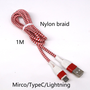 Nhà Máy Trực Tiếp Giá Thấp Có Thể Được Tùy Chỉnh Điện Thoại Di Động Bện Cáp Usb Micro Usb <span class=keywords><strong>Cable</strong></span> Dòng Dữ Liệu Phẳng Usb Micro <span class=keywords><strong>Cable</strong></span> Sạc - Product Image 2