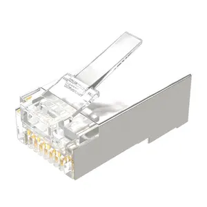 En iyi Mini fiş Cat6 Cat5 Rg45 Metal 8 Pin fiyat Ethernet Rj45 bağlantısı Ethernet kablosu konektörü Rj45 Rj11