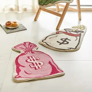התאמה אישית עיצוב צורה מיוחדת אזור לוגו שטיח שטיח יצרן אנימה קריקטורה tifting שטיחים עבור מסחרי