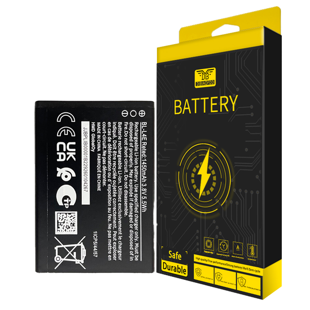 Hot Model Replacement Battery for Nokia 2660 8210 BL-L4E 3.8V 1450mAh Rechargeable Lithium Ion in Stock